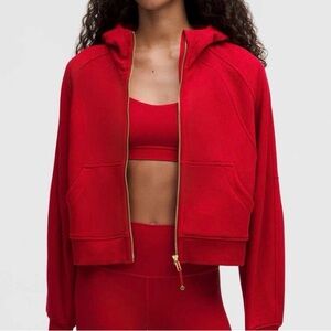 Lululemon Scuba Oversized Full-Zip Hoodie M/L – Red – NWT/Never Worn